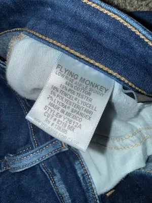 Flying Monkey Low Rise Ankle Skinny Jeans Dark Wash thumbnail 5