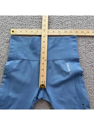 Gymshark Seamless Leggings Womens Small Blue High Waisted Athletic Workout Pants thumbnail 3
