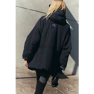 Free People Movement Billie Boxy Insulated Lightweight Jacket in Black M/L thumbnail 3