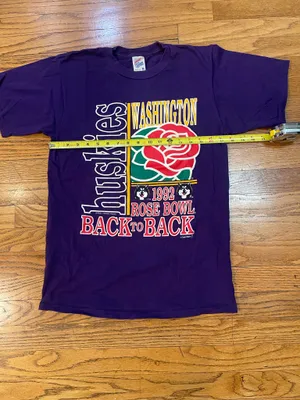 University of Washington UW Purple Washington Huskies Rose Bowl T-Shirt thumbnail 2