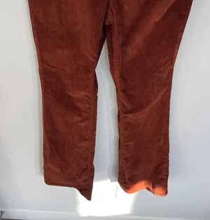 Old Navy Higher High Rise Flare Brown Corduroy Pants Size 4 NWT thumbnail 4