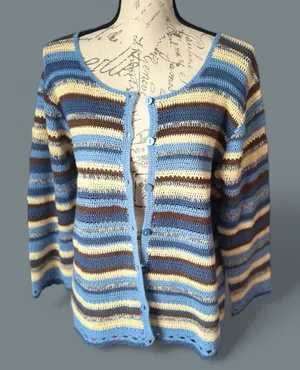 Liz Claiborne Vintage Top Knit Cardigan Button Down Sweater thumbnail 1
