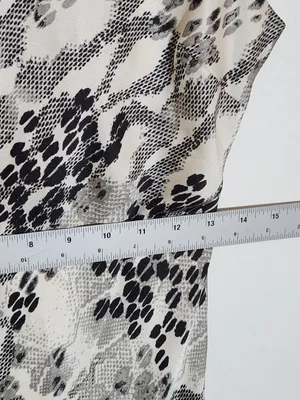 Express Black and Gray Snakeskin Print Midi Slip Dress Size Small thumbnail 6