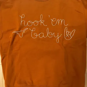 Texas Hook 'Em Baby Burnt Orange Sweatshirt thumbnail 3