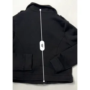 Lulu's Motorcycle‎ Black Rayon Jacket Retro Exposed Zippers XS 60s Bikercore thumbnail 7