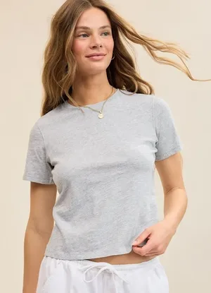 Aerie Vintage T-Shirt Light Heather Grey Women’s Large L Oversized Fit thumbnail 1