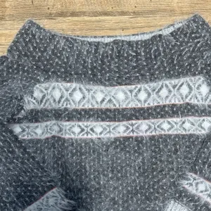 Sleeping On Snow Anthropologie Gray White Wool Blend Sweater‎ Women Medium Shirt thumbnail 3