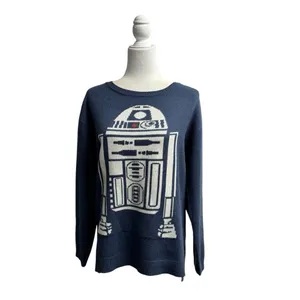 Star Wars Her Universe R2-D2 Droid Pullover Sweater Knit Blue Small S thumbnail 2