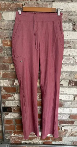 Grey's Anatomy by Barco Signature Women's Drawstring Scrub Pants Mauve Pink XXS thumbnail 1