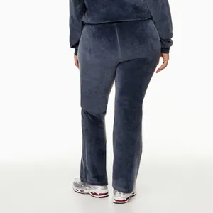 TNA‎ Women’s Blue Sommer Velour Pant Velour Flare Pants Size XL thumbnail 2