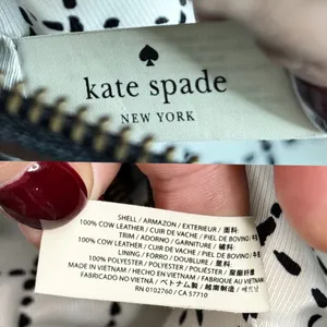 KATE SPADE Saffiano Leather Boston Handbag Black Dual Top Handle Zip Purse EUC thumbnail 7