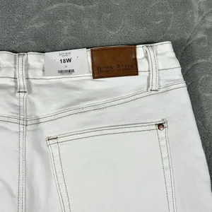 Judy Blue Jeans Womens 18W White High Rise Kick Flare Stretch Denim NWT Classy thumbnail 2