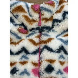 Eddie Bauer‎ 1/4 Zip Fleece Jacket Women Size Medium Aztec Country Preppy Fluffy thumbnail 14