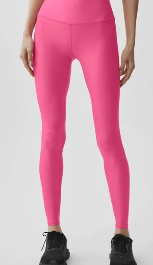 Alo Yoga Full High Waist Airlift legging pink activewear yoga Pilates training thumbnail 1