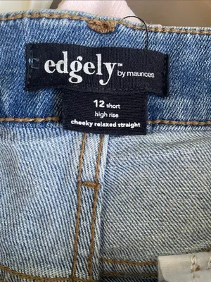Edgely by Maurices High Rise Cheeky Relaxed Straight Jeans thumbnail 3