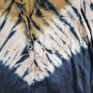 Young Fabulous & Broke Womens Susan Shirt Medium Blue T an Tie Dye Button Down thumbnail 11