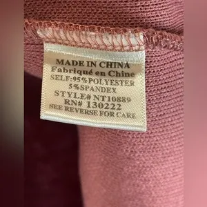 New In Waffle Knit Henley Hoodie‎ Dusty Rose Balloon Sleeve Pullover NT10889 M thumbnail 7