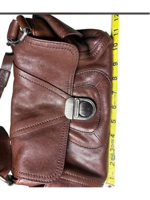 🤎 VINTAGE Y2K GRAIL Francesco Biasia Italian Leather Baguette Bag thumbnail 6