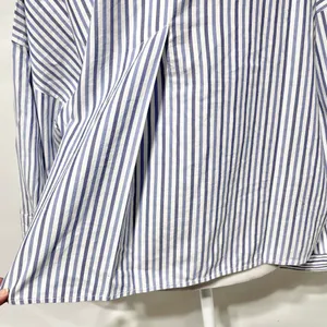 New Everlane 100% Cotton The Woven PJ Button Down Top Blue Stripe Size XL thumbnail 14
