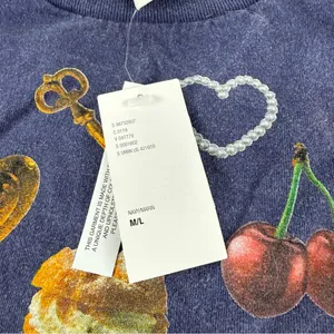 Urban Outfitters Navy Graphic Collage Tee (M/L) — New With Tags thumbnail 4
