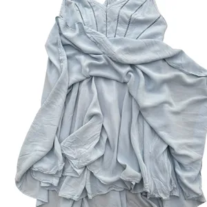 Silence + Noise Light Blue Strappy Fit‎ & Flare Mini Dress Sz 6 thumbnail 8