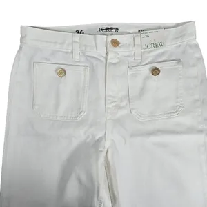 J. Crew Sailor mid-rise relaxed demi-boot jean in‎ white 26 BZ728 NWT thumbnail 3