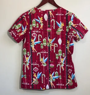 Disney Tinkerbell Women’s Scrub Top Size XS thumbnail 3