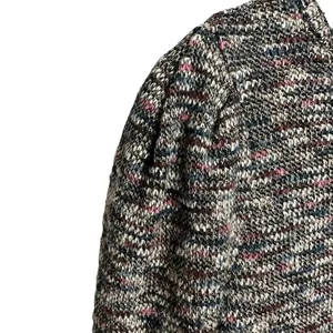 Madewell‎ Top Size XS Multicolored Knit Pleated Puff Shoulders Long Sleeve thumbnail 4