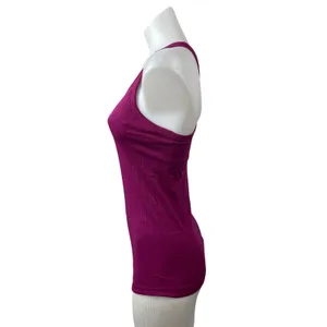 Lululemon Womens Pink Purple Ribbed Knit Racerback Yoga Athletic Tank Top Size 6 thumbnail 3