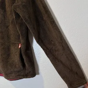 The North Face Size-L/G Womens Brown Fleece 1/4 Zip‎ Pullover Jacket thumbnail 9