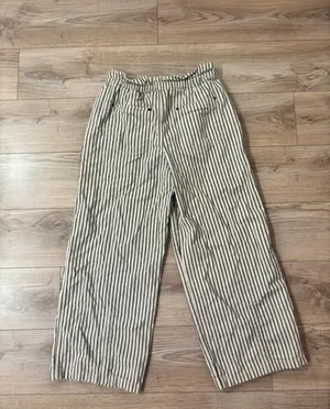 Free People We The Free Striped Wide Leg Pants Size M thumbnail 2