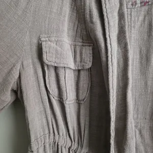 Torrid Light Weight Drape Front Anorak Jacket Womens Soft Beige Size 0 Large thumbnail 6