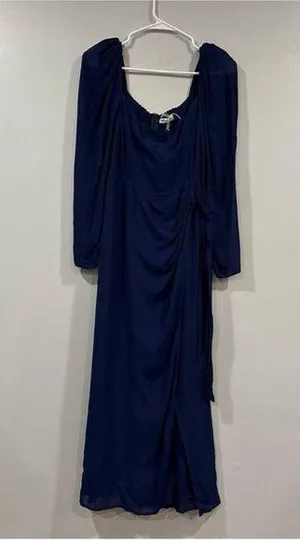Reformation Theo Dress in Danube/Blue Sz 8 thumbnail 1