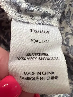 Derek Lam 10 Crosby Long Sleeve Mock Neck Blue Floral Print Mini Dress Size 6 thumbnail 10