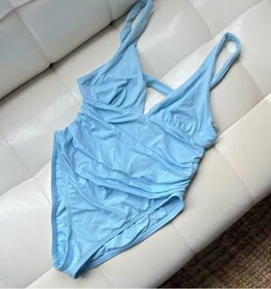 l*space NEW Blue One Piece Swimsuit thumbnail 1