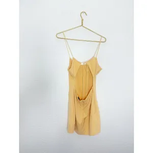 Revolve NBD Butter Yellow Cut Out Back Mini Dress Size Small Preppy Casual Chic thumbnail 13