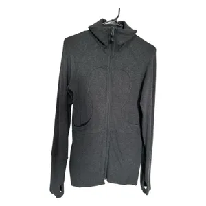 Lululemon Jacket Size 8 High collar, thumbholes, and signature logo thumbnail 2