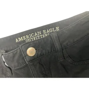 American Eagle Women 8 Regular Black Super Stretch Jegging Skinny Jeans 2668 thumbnail 3