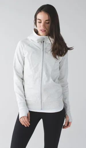 Lululemon Scuba Hoodie Heathered White / Silver thumbnail 1