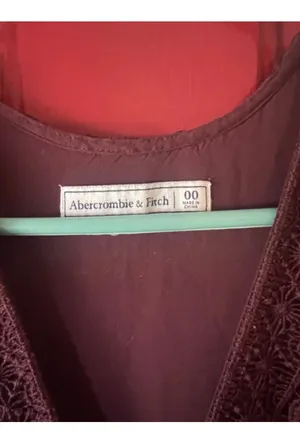 Abercrombie Burgundy Lace Dress Mini thumbnail 3