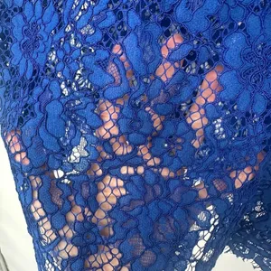 J. Crew Mockneck Floral Lace Bows in Baroque Blue Top Size 4 Elegant Feminine‎ thumbnail 3