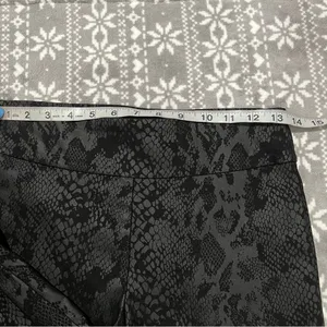 New Tina Stephens Black‎ Snake Print Pull On Pants Size 2 Dressy Casual Office thumbnail 12