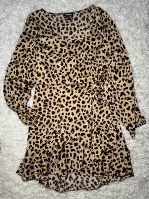 Express Cheetah Dress thumbnail 1