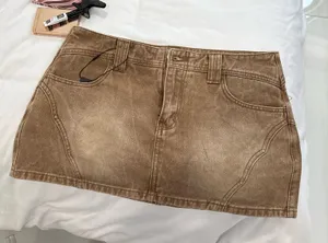 Brown mini skirt Size L thumbnail 1