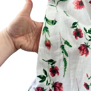 Joie Mini Shift Dress White Floral‎ Linen Blend Sleeveless Small NWT Brunch thumbnail 9