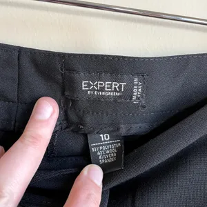 Expert by evergreen italian wool blend black trousers women's size‎ 10 business thumbnail 3
