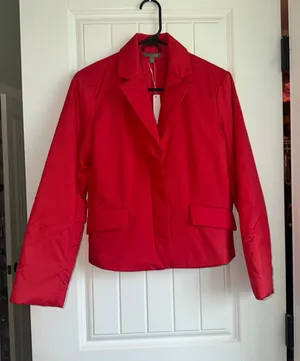 Women’s Lilla P Red Blazer Jacket XS thumbnail 1