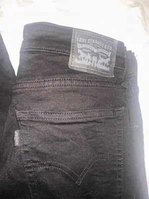 Levi's Black Wide Leg Flare Jeans thumbnail 2