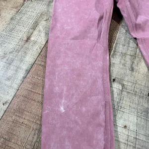 JoyLab Pink Acid Wash Ruffle Hem High Waisted Yoga Leggings Womens XS thumbnail 3