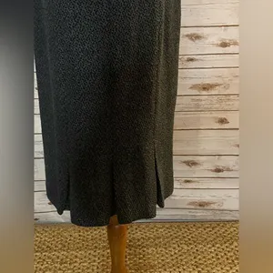 nanette lapore grey/black classic office siren textured sheath dress Size 6 thumbnail 5